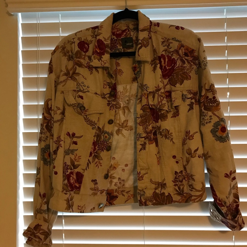 Printed linen jacket - Picture 2 of 3